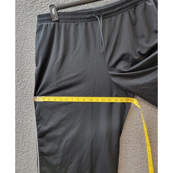 Reebok Womens Black Tricot Training Pants Side Stripe Size 2X 18-20W - Picture 2 of 4